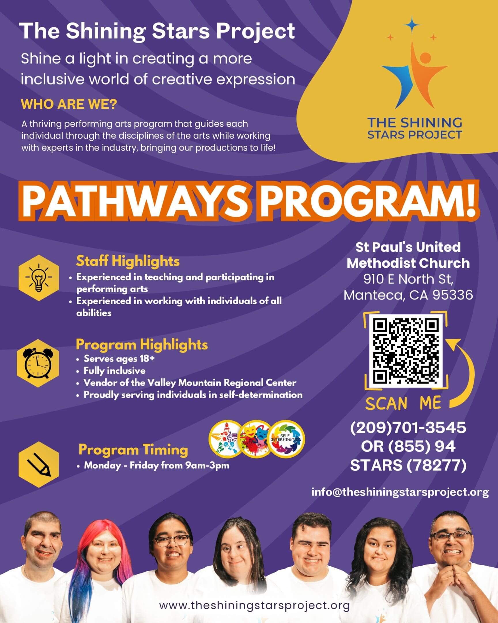 Pathways Program flyer with contact details.